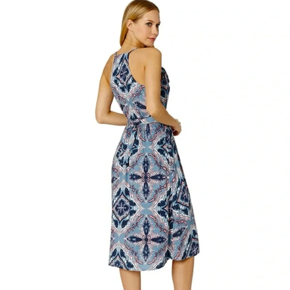 Roxy Rooftop Sunrise Strappy Midi Wrap Dress Blue Size XS NWT - Picture 15 of 15